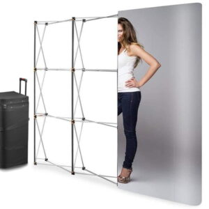 Magnetic Standartiniai Pop Up wall - 3x3 cm, straight, in a trolley case