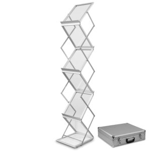 Montana brochure holder A4 in a case - silver