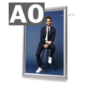 Snap frame Standartiniai A0 (silver)