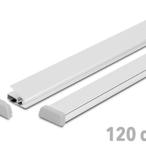 Standartiniai poster rails 120 cm - silver