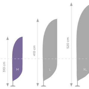 Standartiniai FLAG POLE "M" - 350 cm
