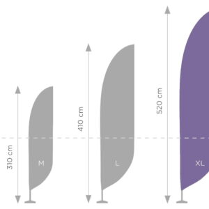 Standartiniai FLAG POLE "XL" - 550 cm