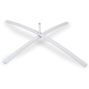 Iron tube cross base - grey