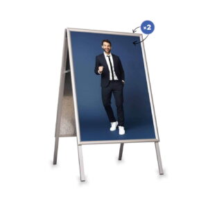 Aurora A-board sign silver - B2