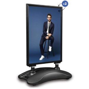 Hampton pavement sign black - A1