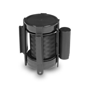 Barrier post head - black belt