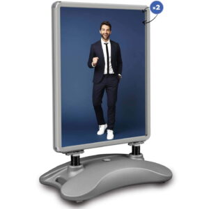 Hampton pavement sign silver - B1