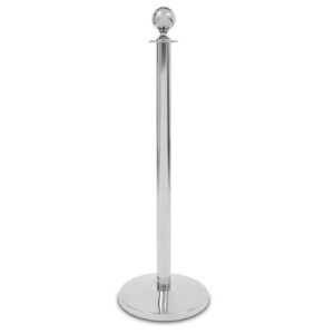 Hotel barrier post "ROYAL" - chrome