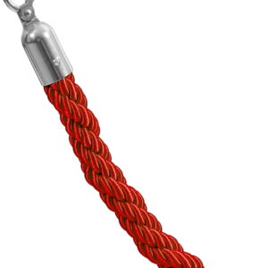 burgundy rope - chrome lock