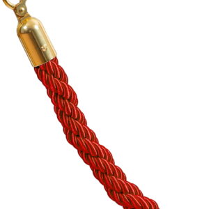 burgundy rope - golden lock