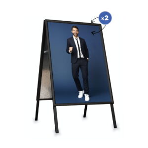 Aurora pavement sign black - A1