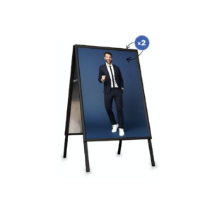 Aurora A-board sign black - A2