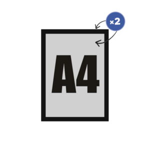 REVERSE MAGNETIC FRAME A4 - black