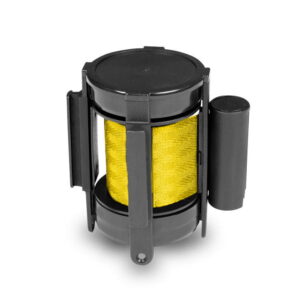 Barrier post head - yellow belt