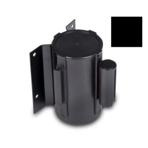 Wall mounted retractable belt - black belt