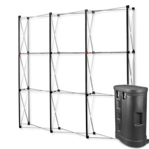 Premium klasės Magnetic Pop Up wall 3x3 cm straight in a case counter