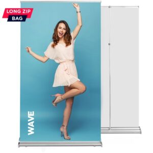 Roll up Wave 120x220 - telescopic pole, graphics exchange system stendas