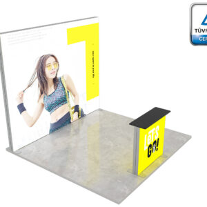 LUMIX™ exhibition booth 9 m² (3x3) peninsula