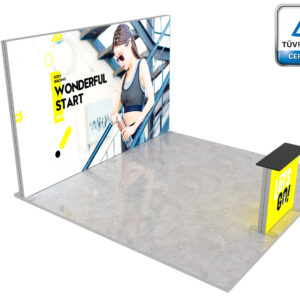 LUMIX™ exhibition booth 16 m² (4x4) peninsula