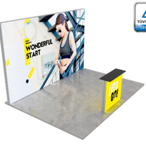 LUMIX™ exhibition booth 12 m² (4x3) peninsula