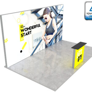 LUMIX™ exhibition booth 15 m² (5x3) peninsula