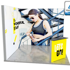 LUMIX™ exhibition booth 9 m² (3x3) corner