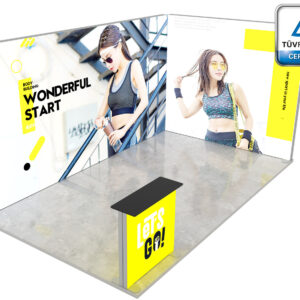 LUMIX™ exhibition booth 15 m² (5x3) corner