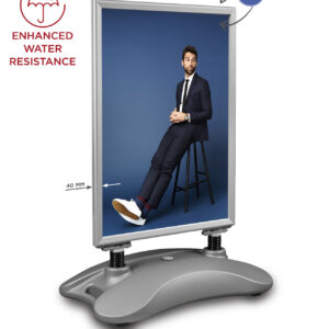 Hampton PRO pavement sign silver - A1