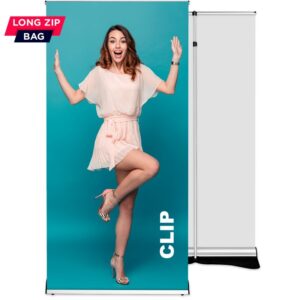 Roll up Clip 85x220 - graphics exchange system, telescopic pole
 stendas